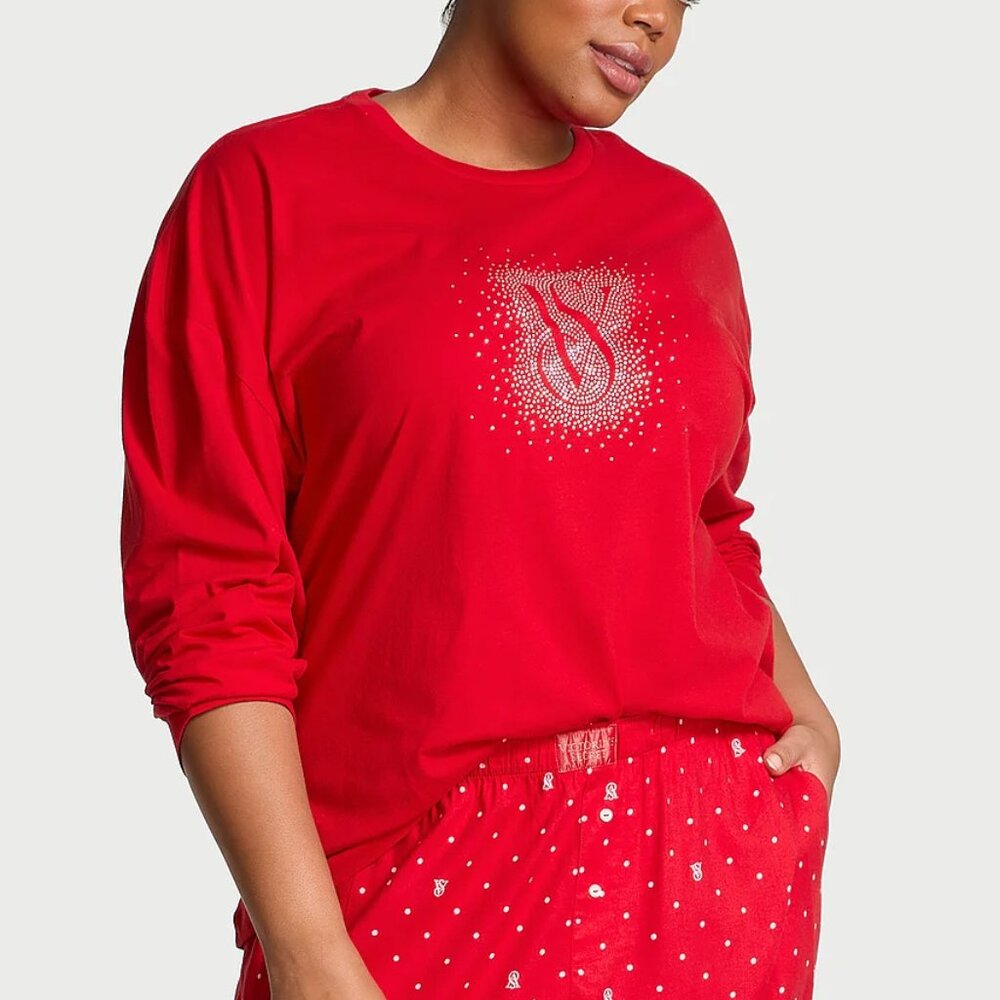 NWT Victoria's Secret Long Sleeve Pajama Shirt